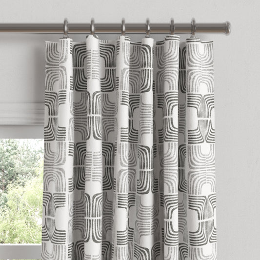 Convertible Drapery in Groovy - Pewter