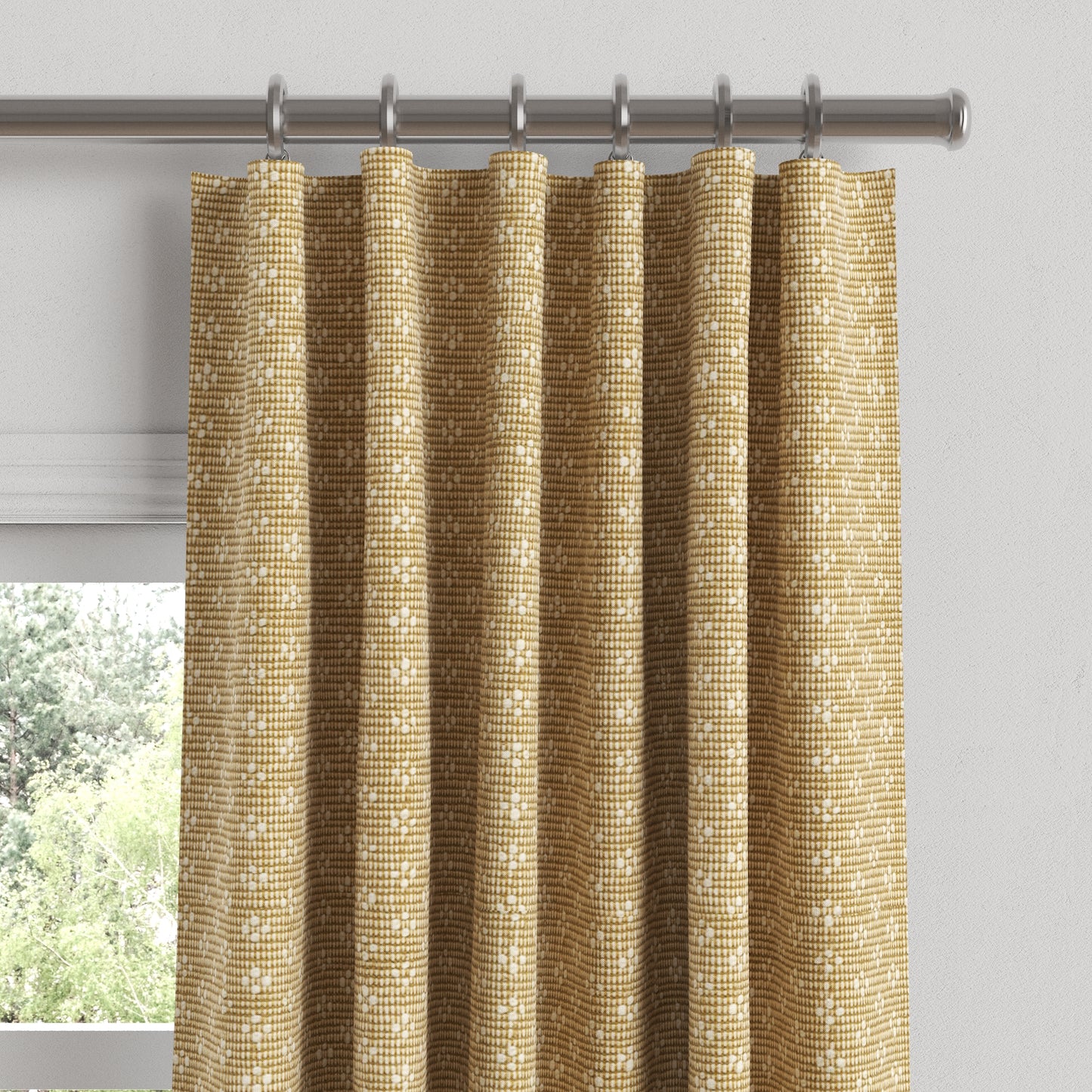 Convertible Drapery in Ditsy - Saddle