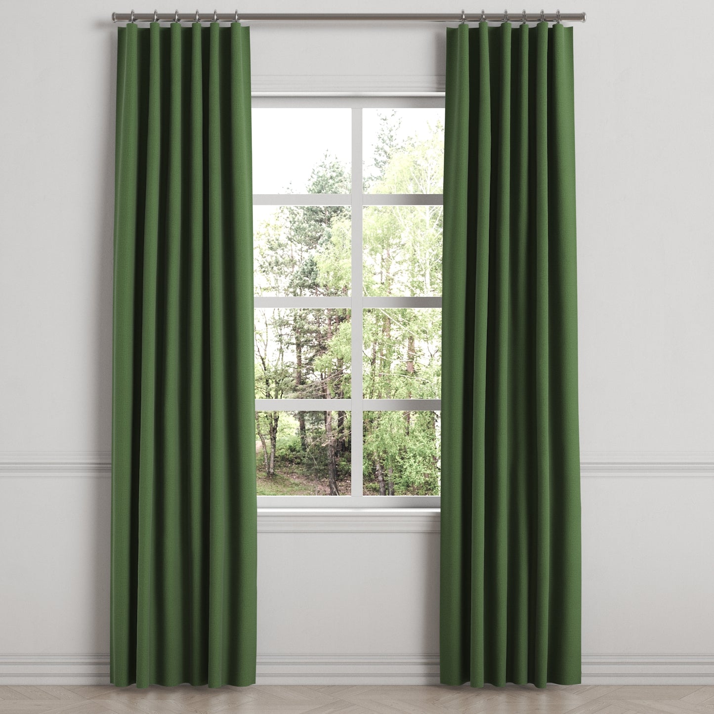 Convertible Drapery in Lush Linen - Forest