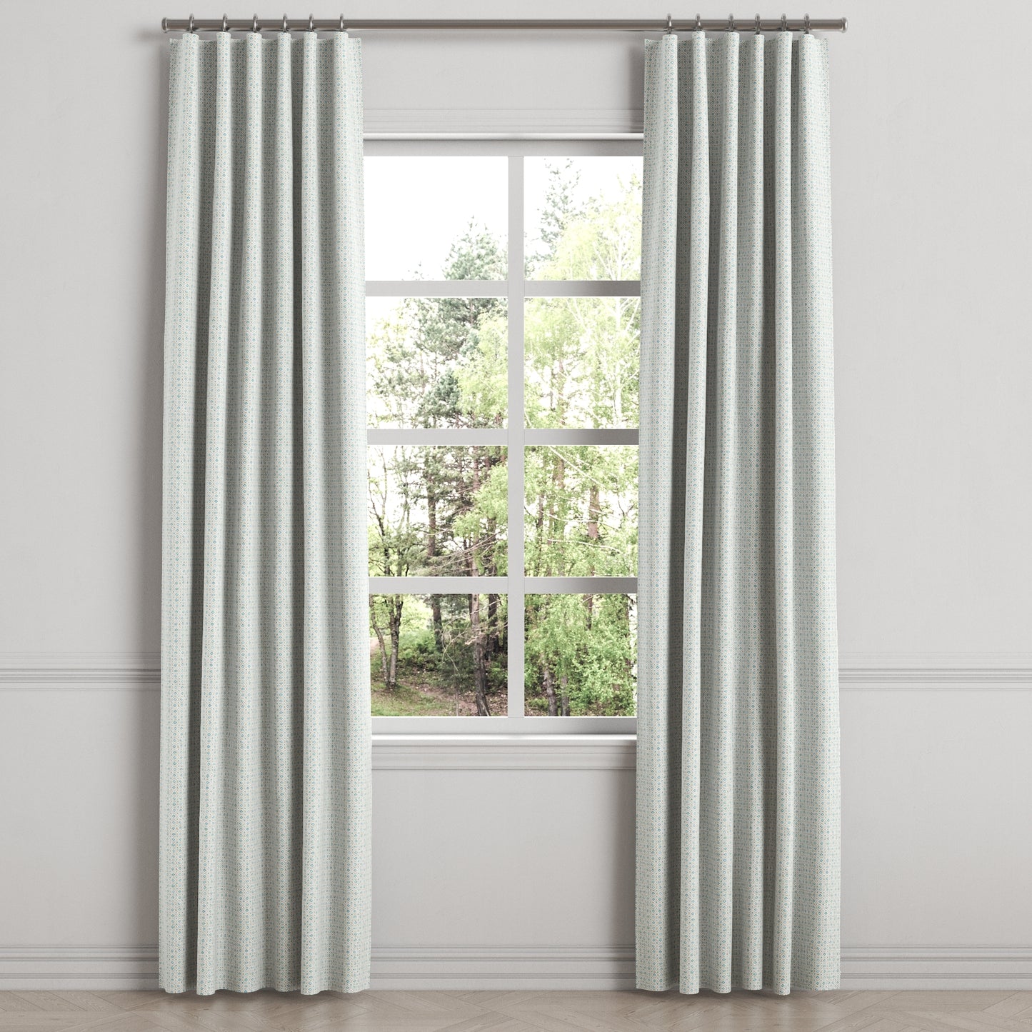Convertible Drapery in Positive Print - Rain