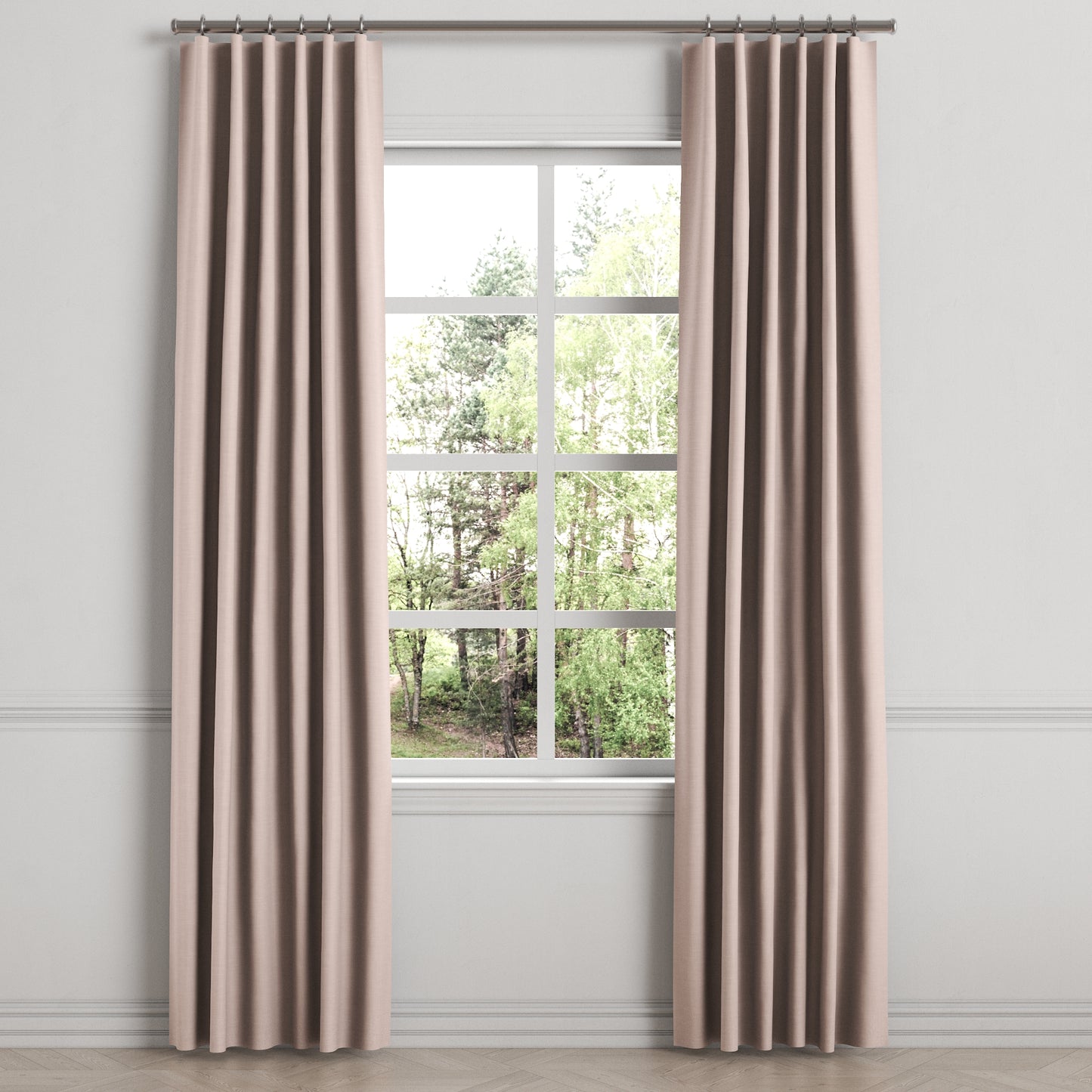 Convertible Drapery in Classic Linen - Petal