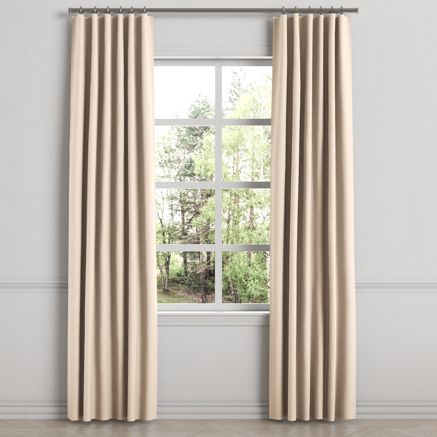 Convertible Drapery in Slubby Linen - Cream