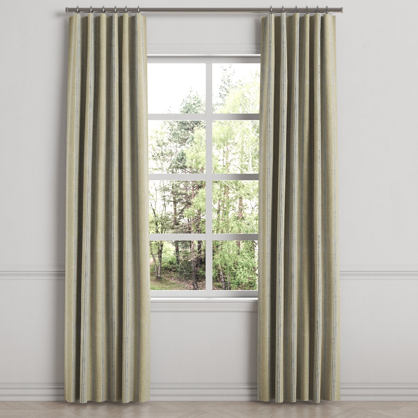 Convertible Drapery in Nautical Stripes - Shoreline
