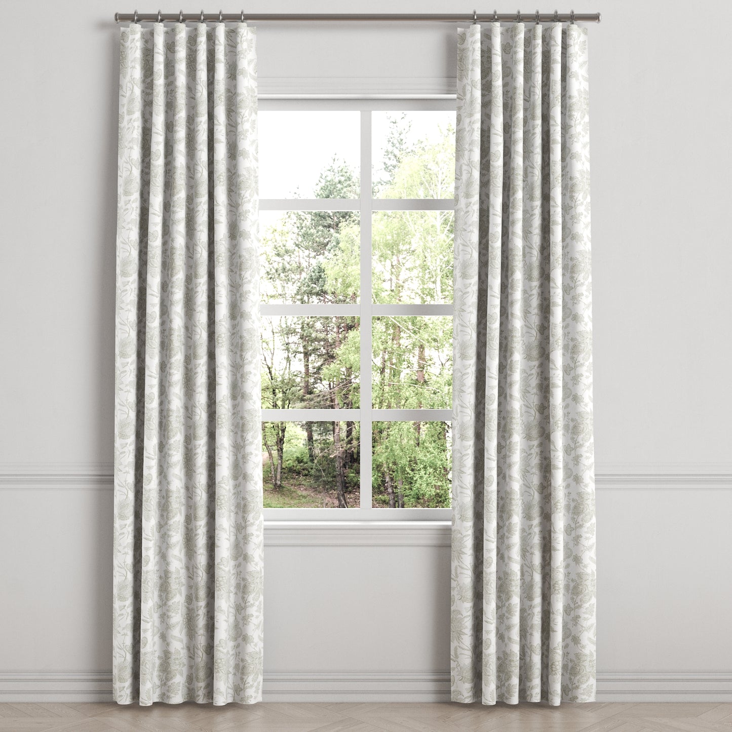 Convertible Drapery in Toile - Rich Cream