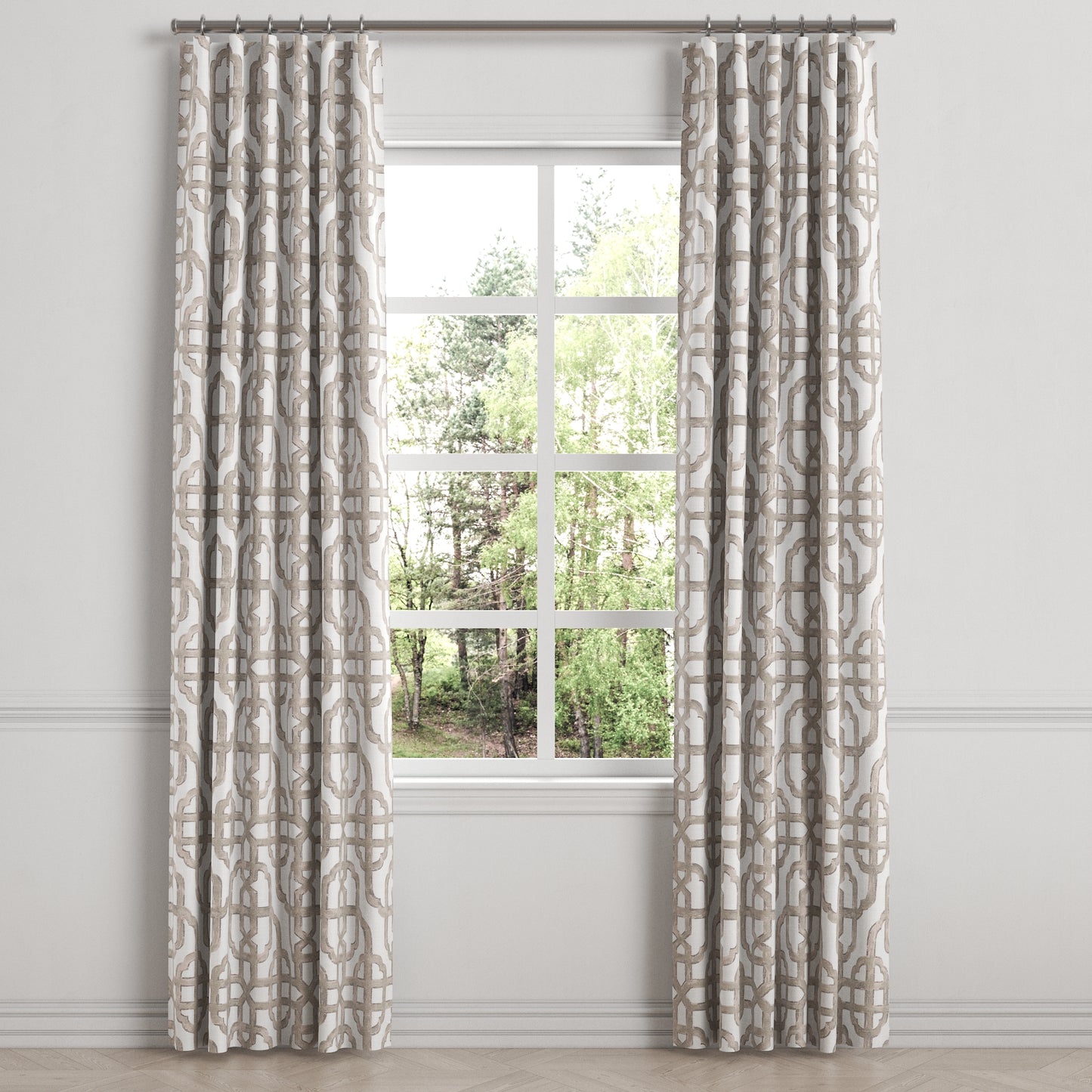 Convertible Drapery in Trellis Like It Is - Beige