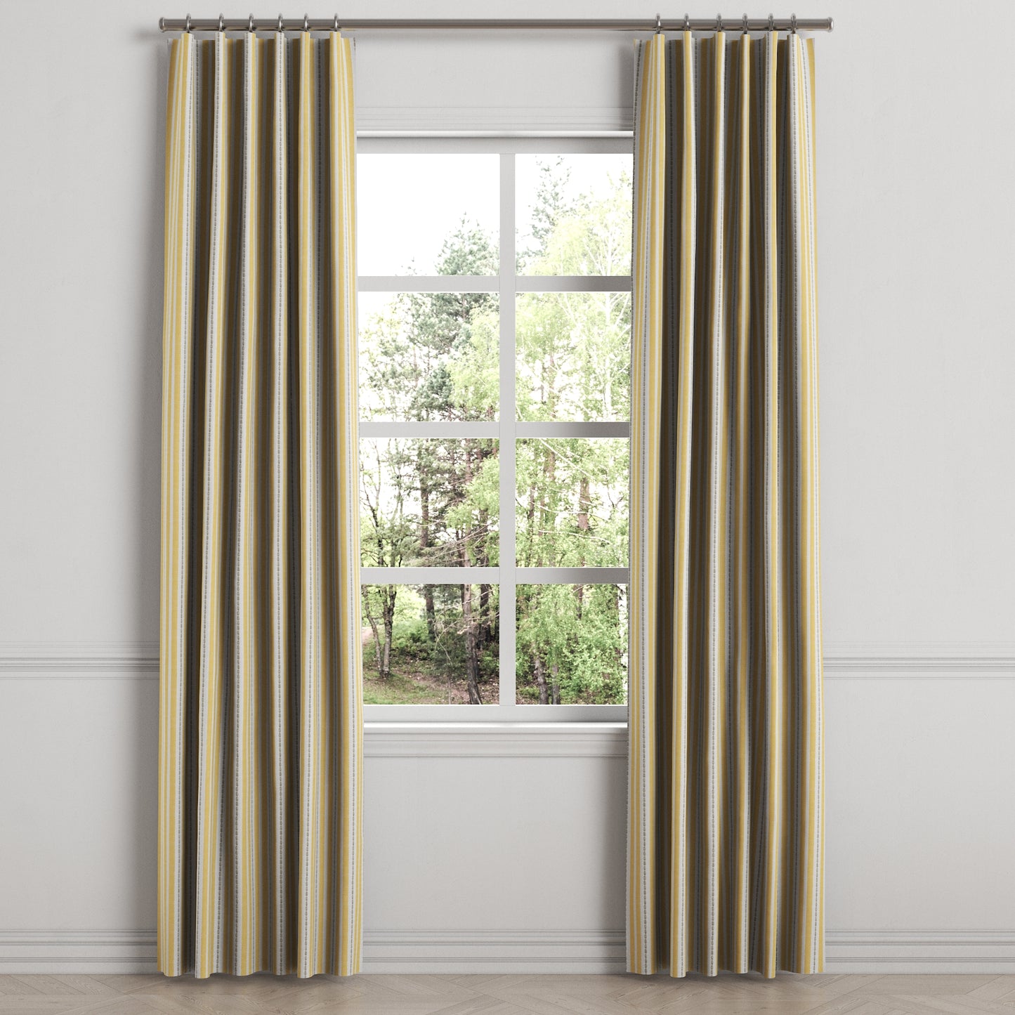 Convertible Drapery in Murali - Yellow