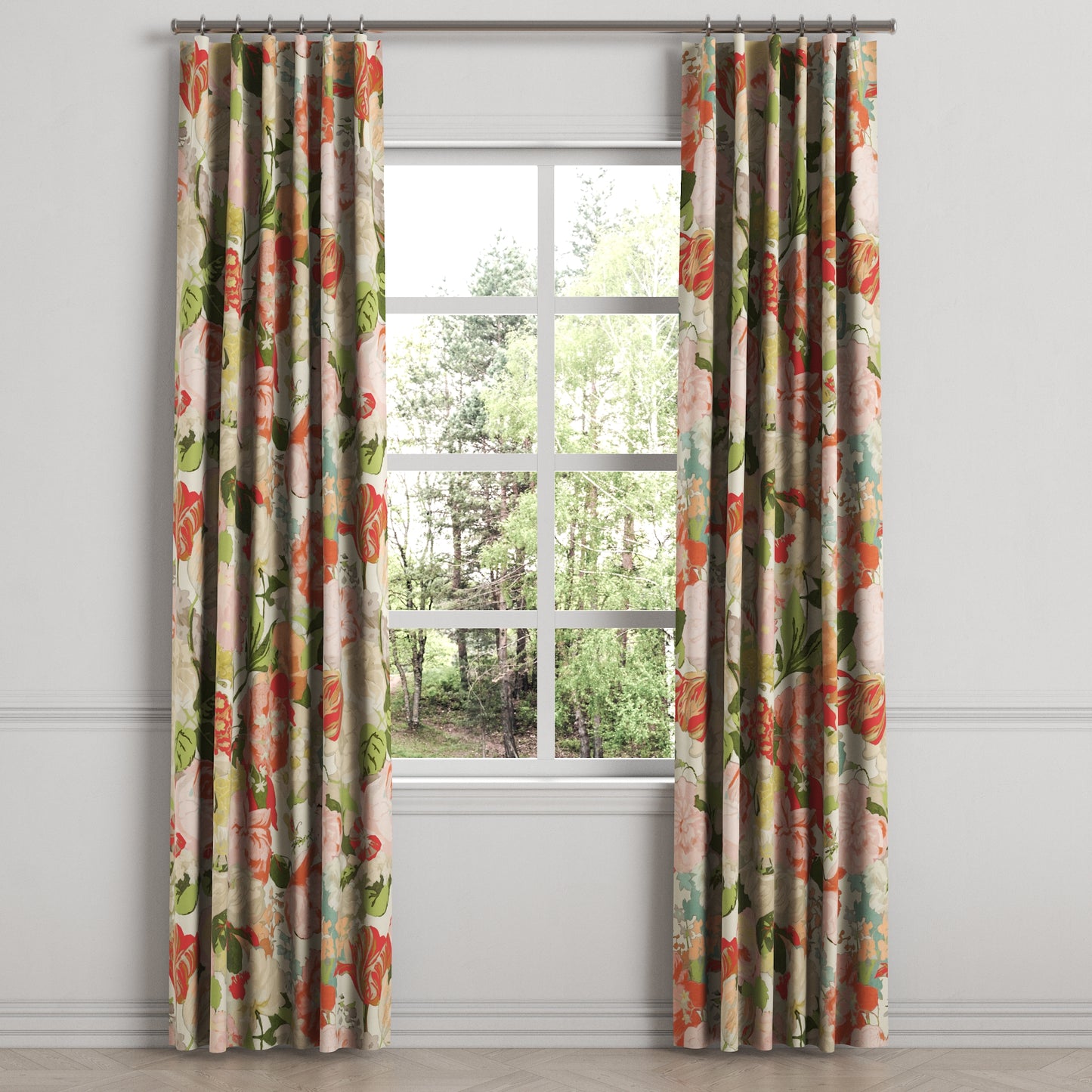 Convertible Drapery in Garden Tea Time - Pink