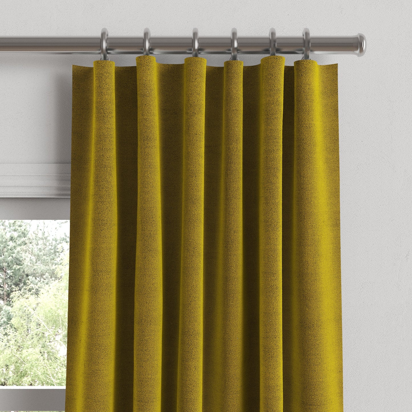 Convertible Drapery in Classic Velvet - Citron