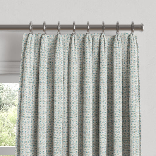 Euro Pleat Drapery in Positive Print - Rain