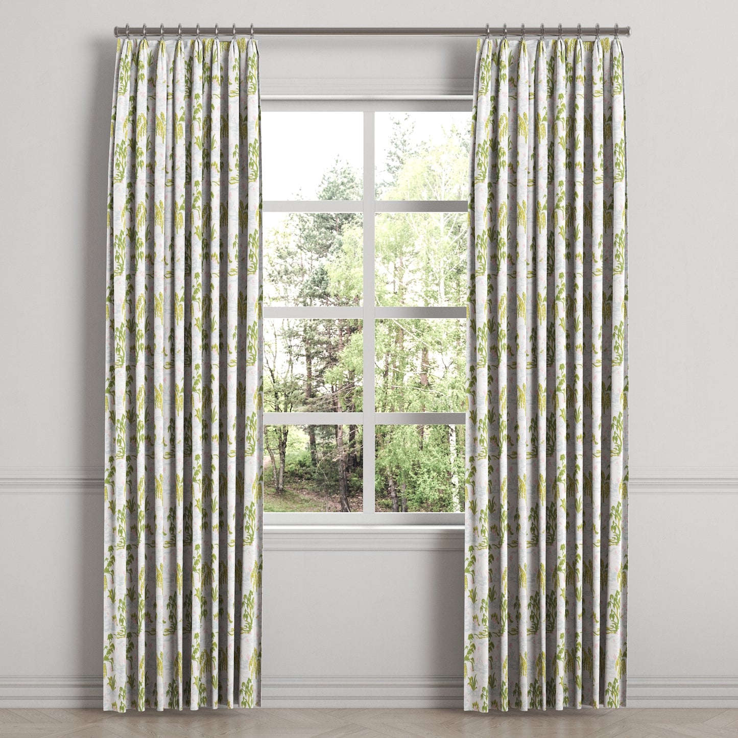 Euro Pleat Drapery in Meadow - Willow