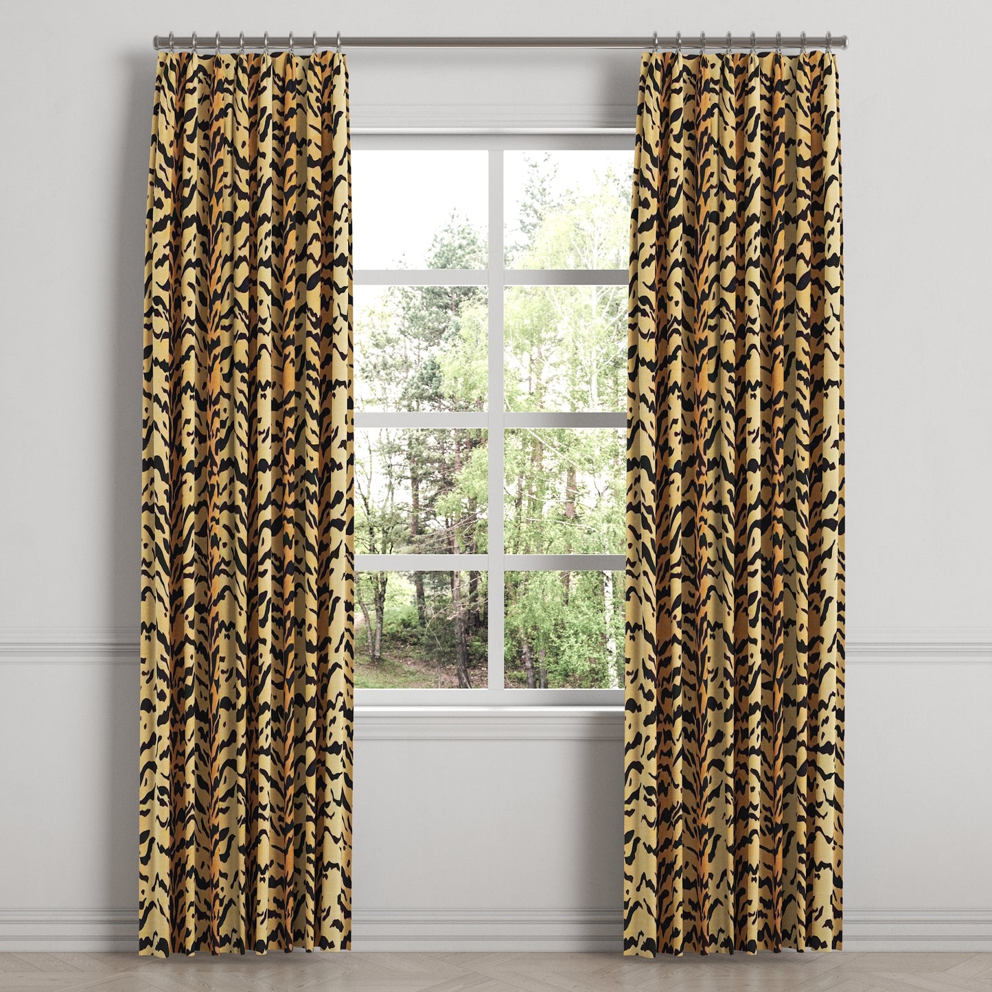 Euro Pleat Drapery in Tiger - Bold