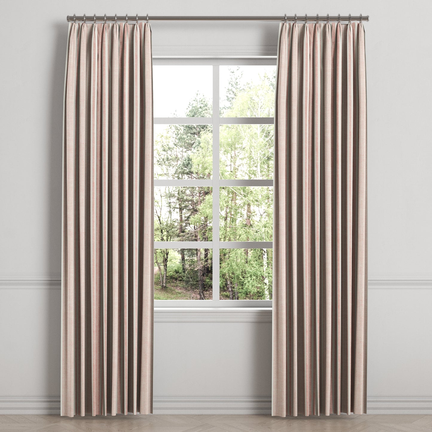 Euro Pleat Drapery in All Lined Up - Sunset