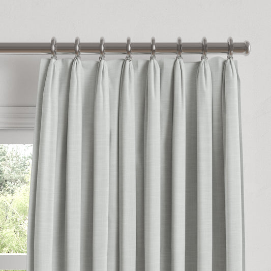 Euro Pleat Drapery in Classic Linen - Oyster