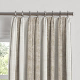 Euro Pleat Drapery in French Laundry Stripe - Champagne