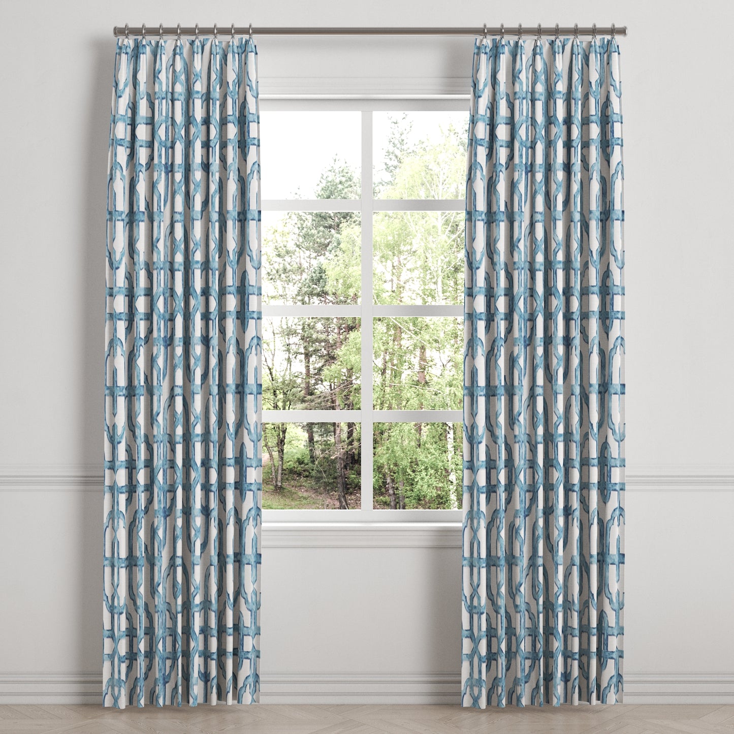 Euro Pleat Drapery in Trellis Like It Is - Waves