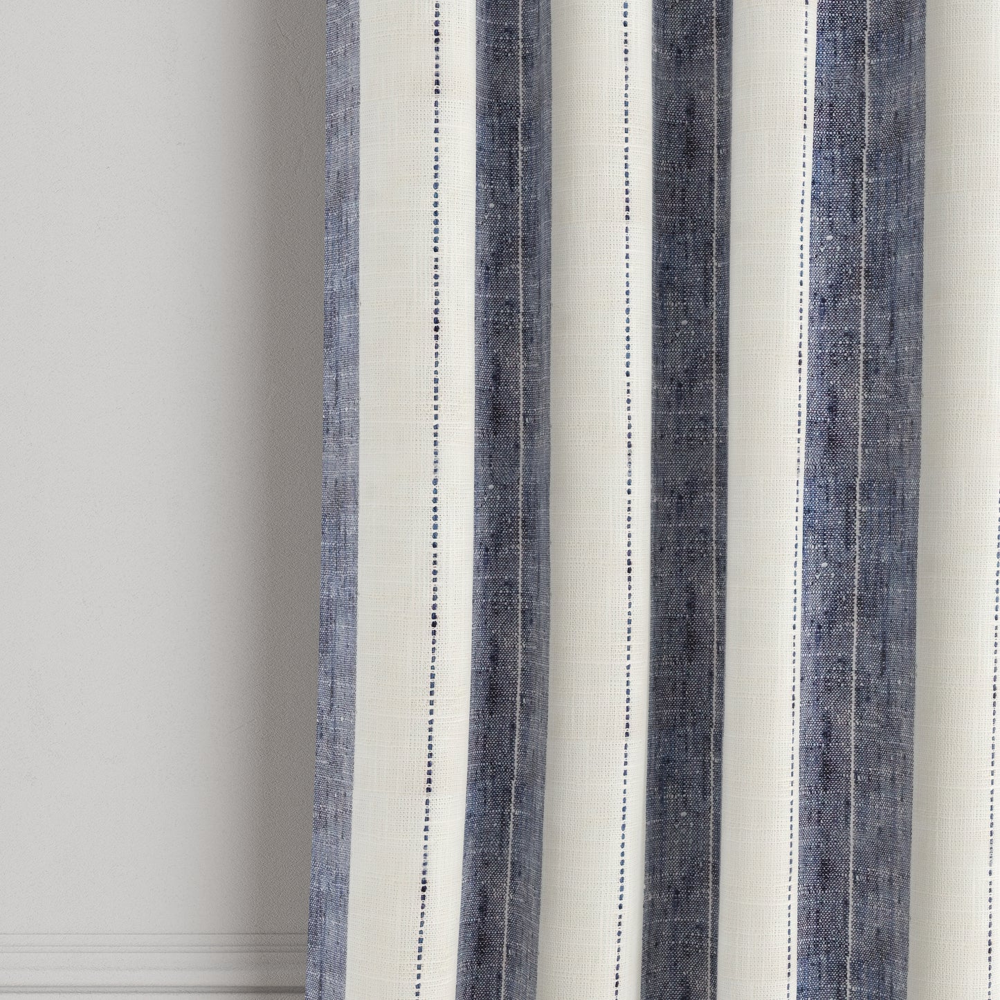 Grommet Drapery in French Laundry Stripe - Navy