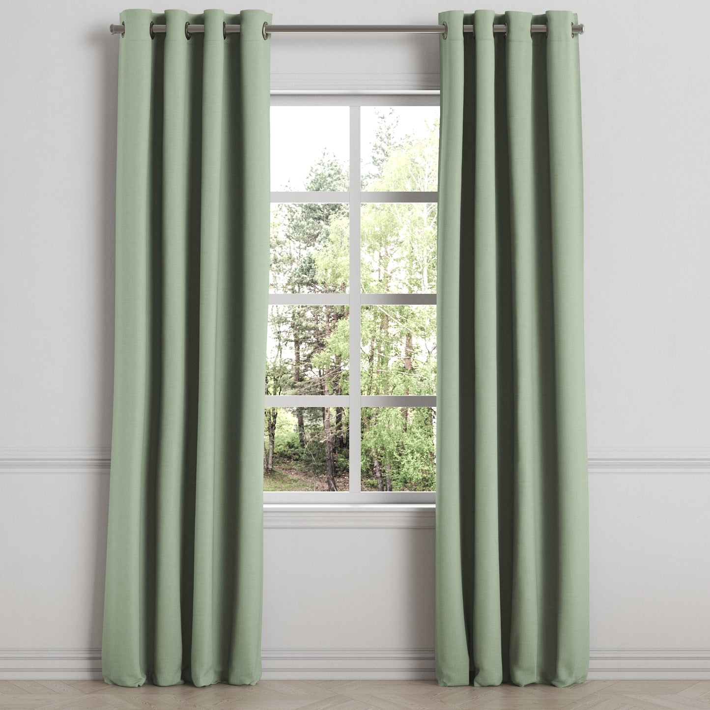 Grommet Drapery in Classic Linen - Olive