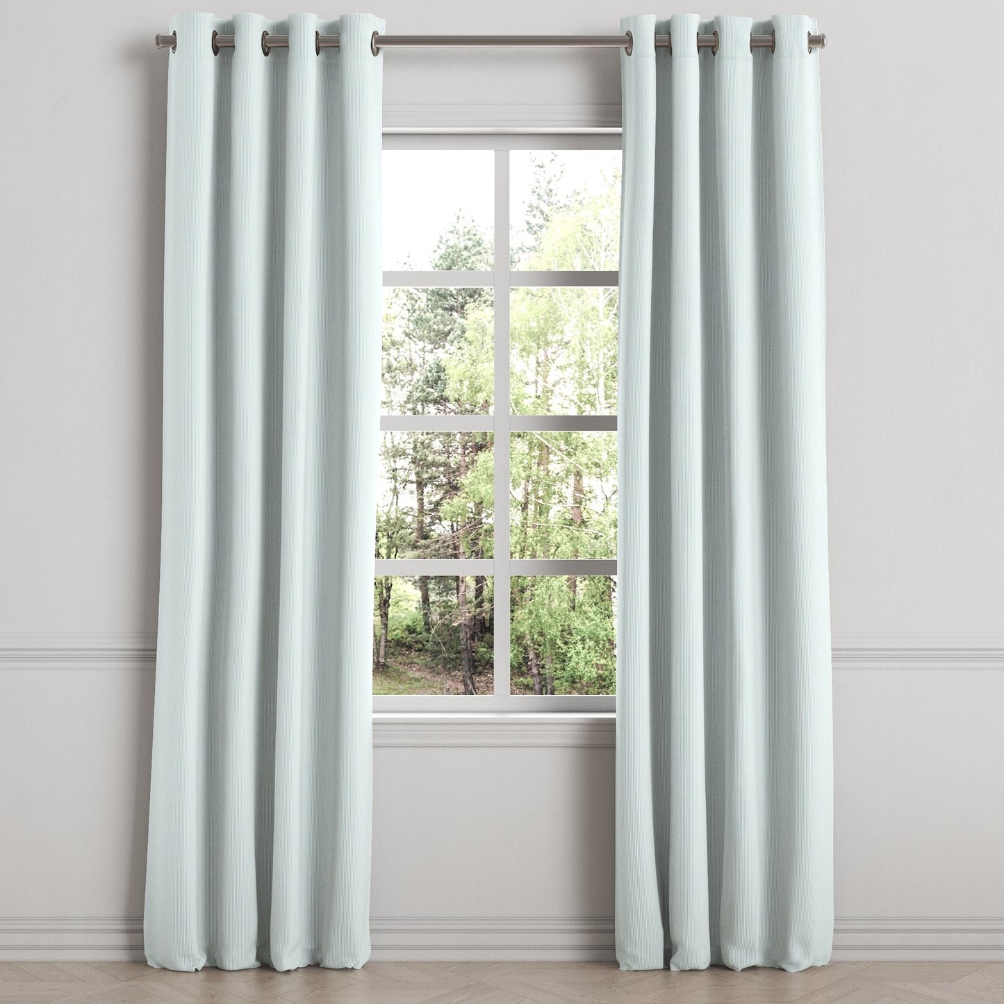 Grommet Drapery in Baldwin - Baby Blue