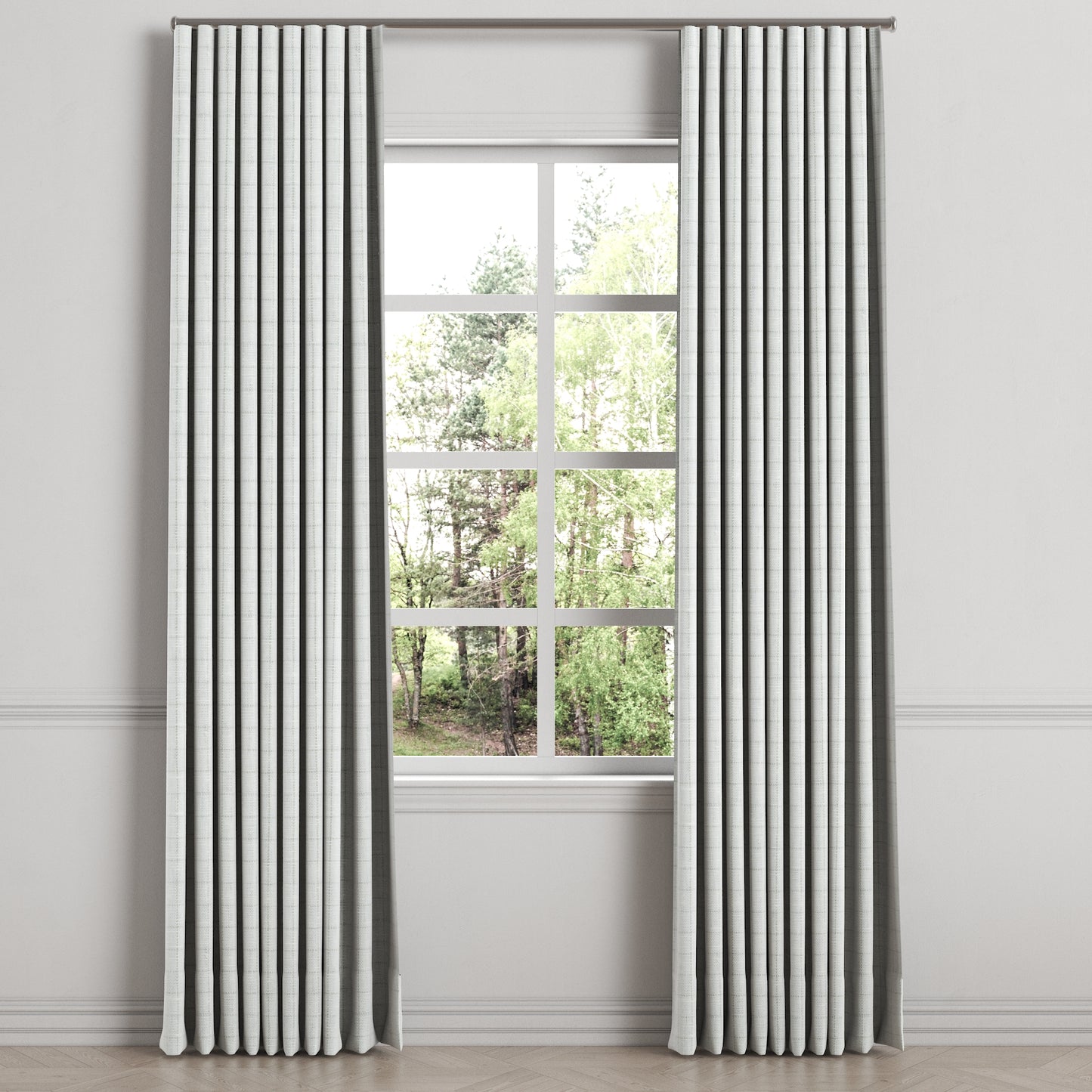 Ripplefold Drapery in 100% Linen - Salt Air