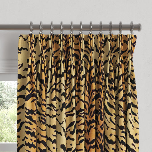 Pinch Pleat Drapery in Tiger - Bold