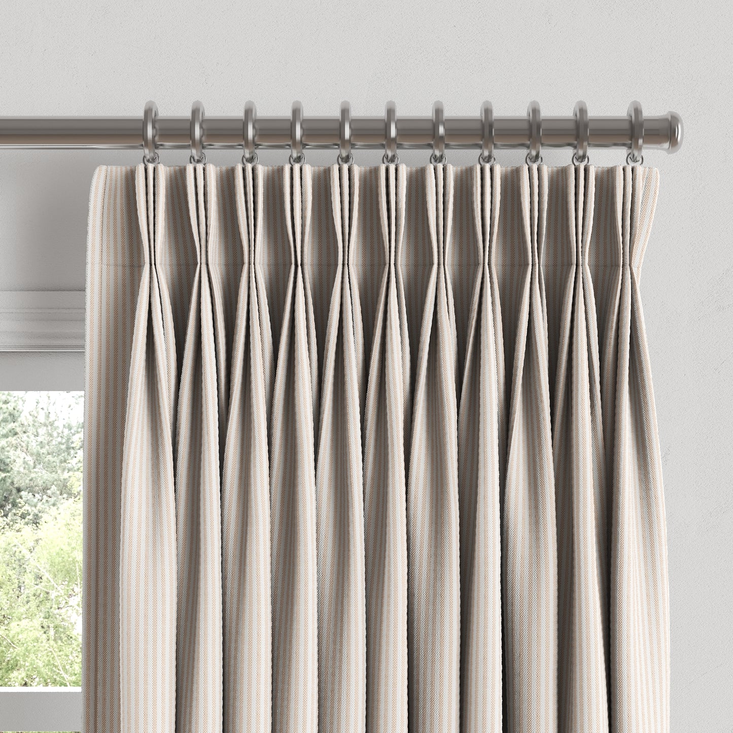 Pinch Pleat Drapery in Baldwin - Ballet Slipper