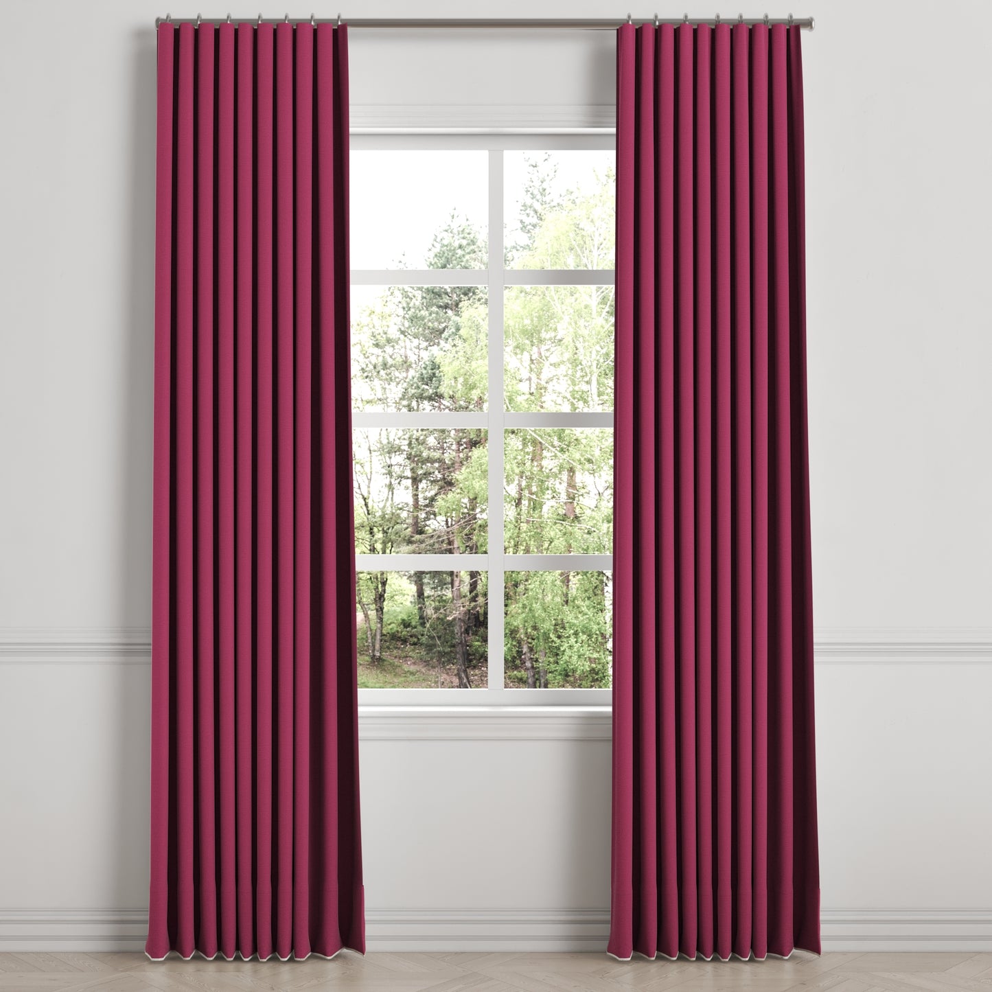 Ripplefold Drapery in Lush Linen - Beet