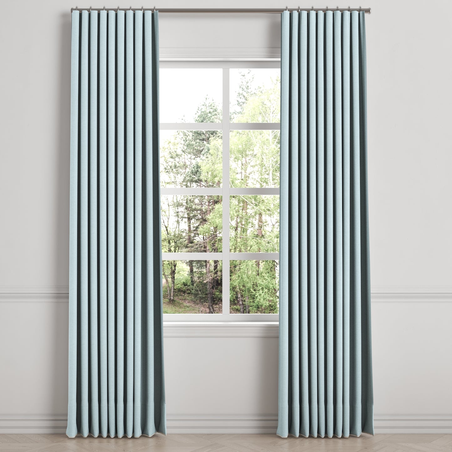 Ripplefold Drapery in Lush Linen - Breeze
