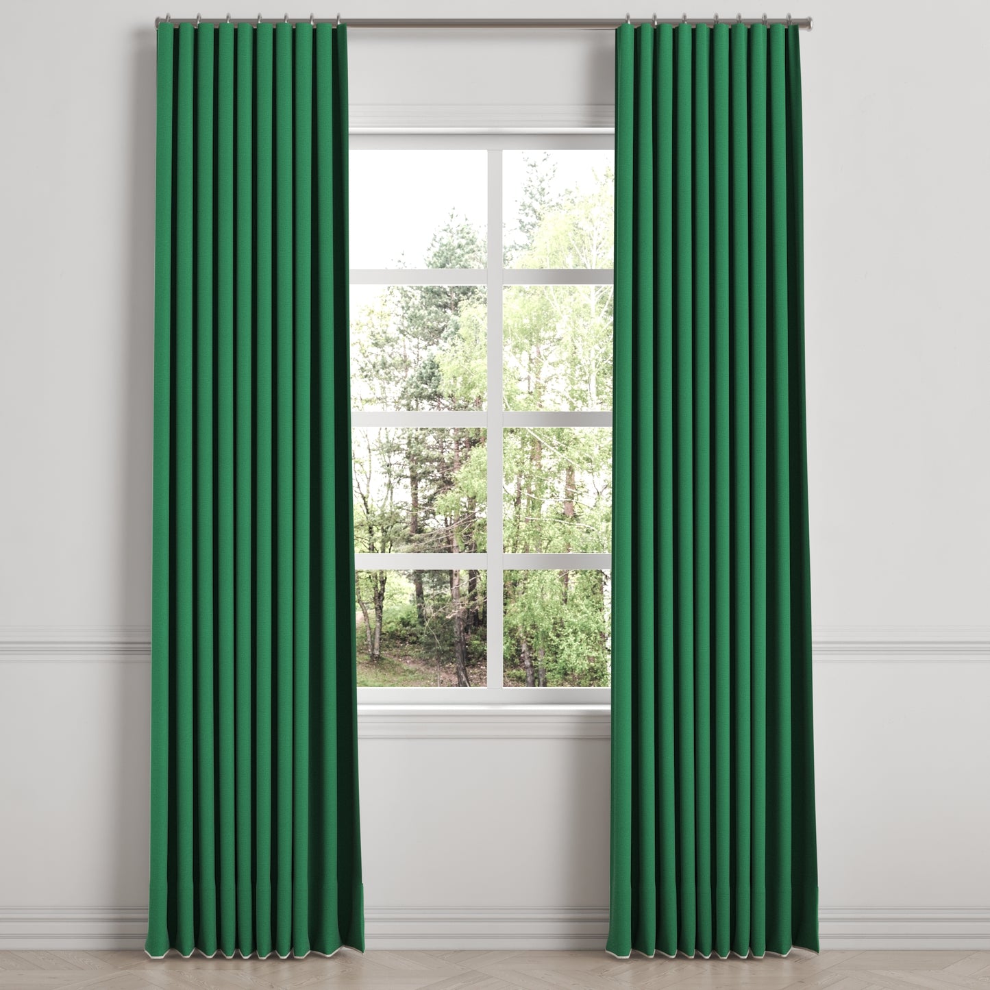 Ripplefold Drapery in Lush Linen - Malachite