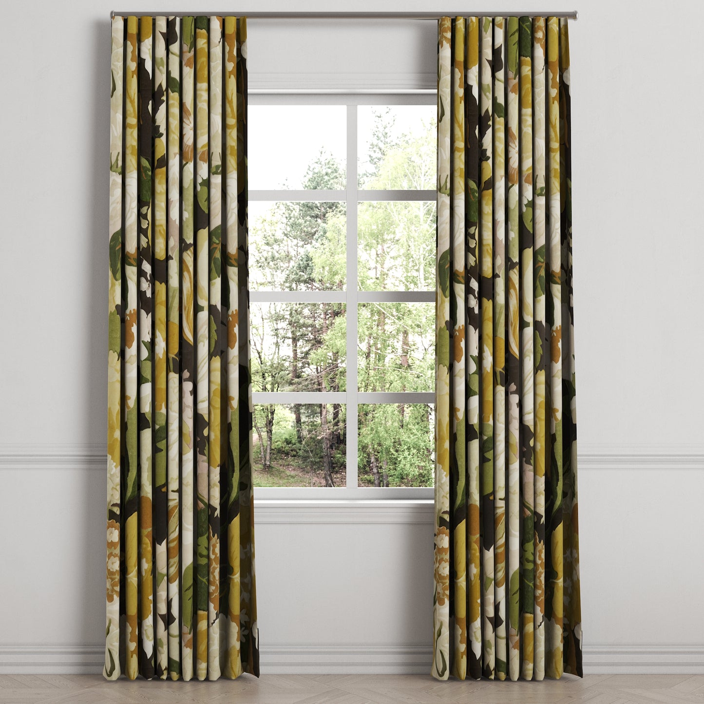 Ripplefold Drapery in Garden Tea Time - Moonglow