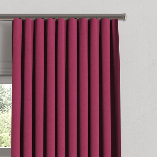 Ripplefold Drapery in Lush Linen - Beet