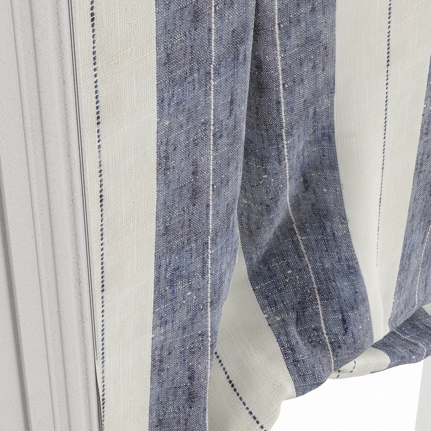 Tulip Roman Shade in French Laundry Stripe - Navy