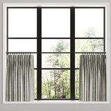 Pinch Pleat Cafe Curtains in All Lined Up - Loon