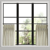 Pinch Pleat Cafe Curtains in All Lined Up - Shell