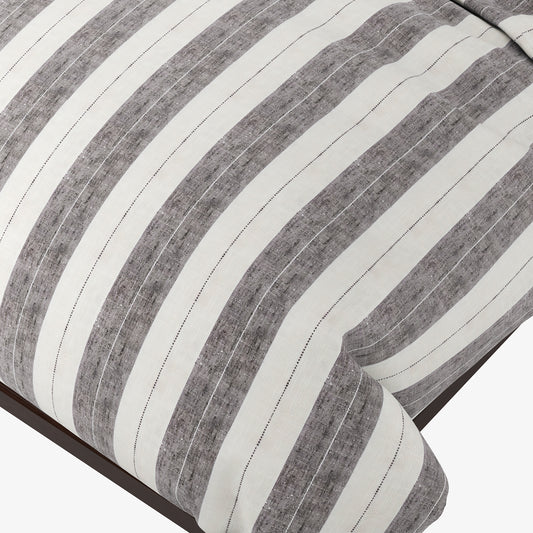 Duvet Cover in French Laundry Stripe - Midnights