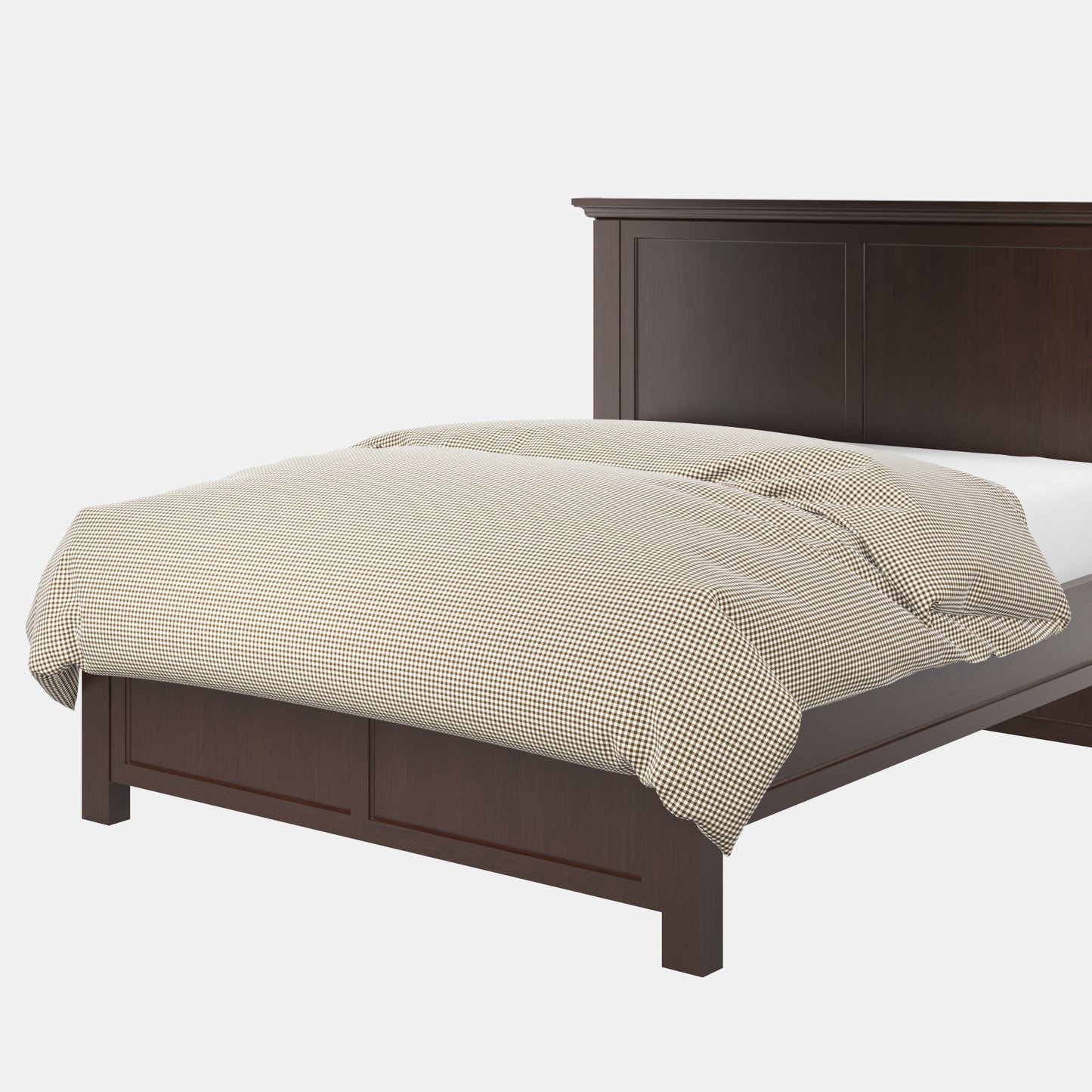 Duvet Cover in Gingham - Chestnut