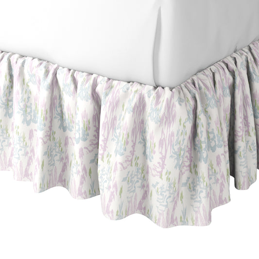 Ruffle Bedskirt in Meadow - Lavender