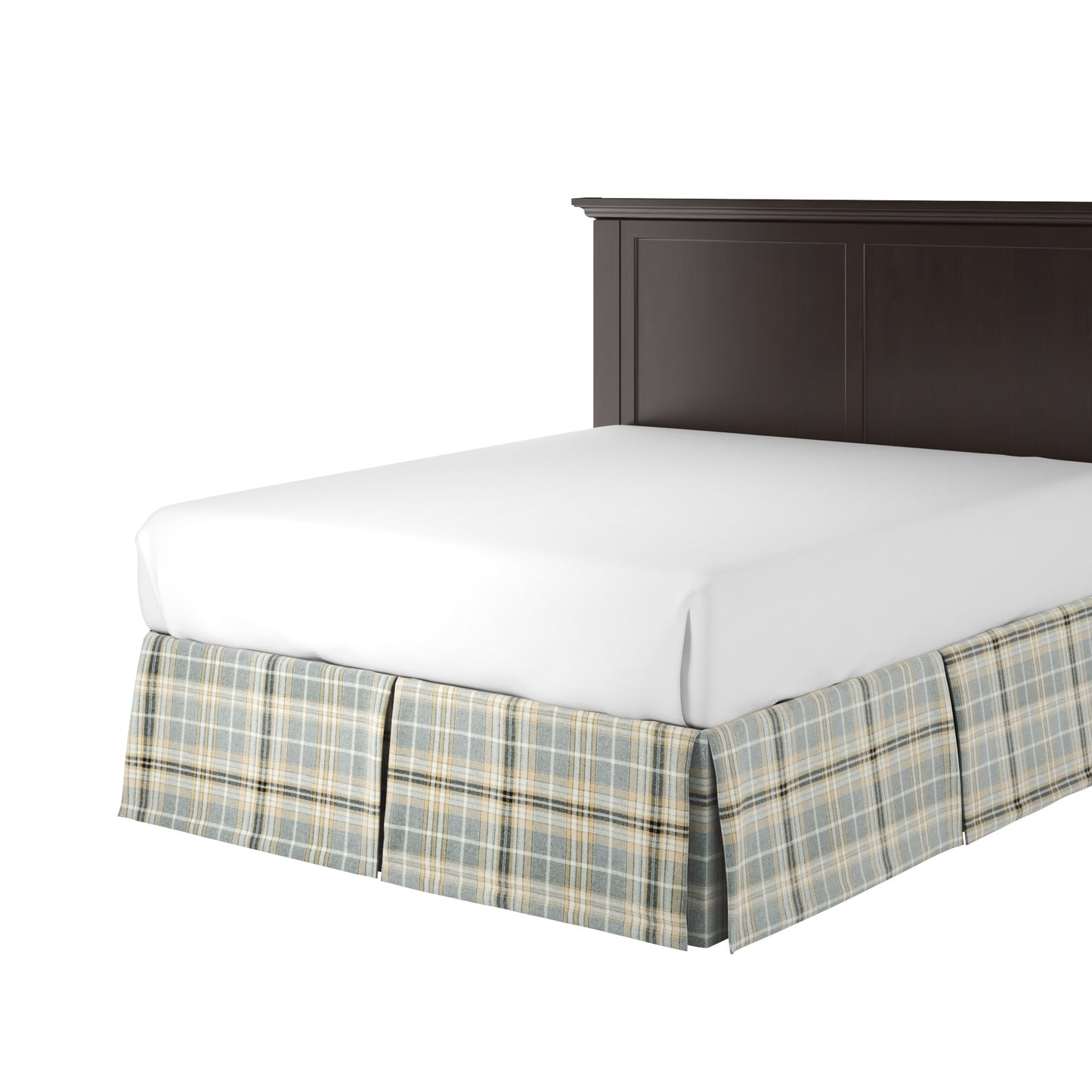 Tailored Bedskirt in Tartan - Thunder