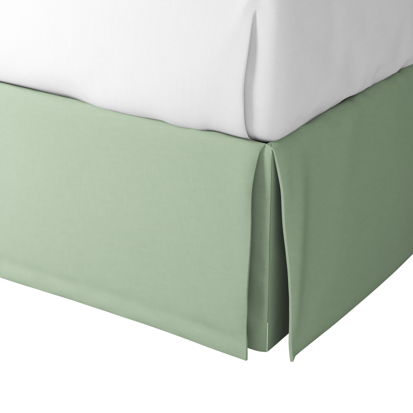 Tailored Bedskirt in Classic Linen - Olive