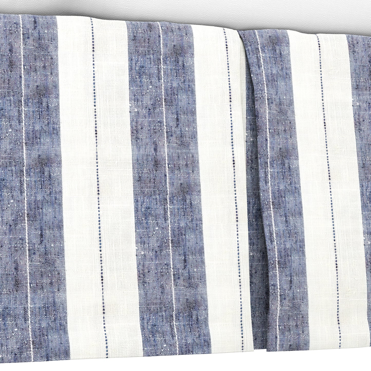 Tailored Bedskirt in French Laundry Stripe - Navy