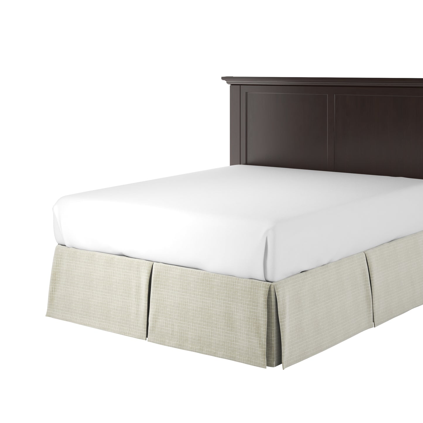 Tailored Bedskirt in 100% Linen - Hazelnut
