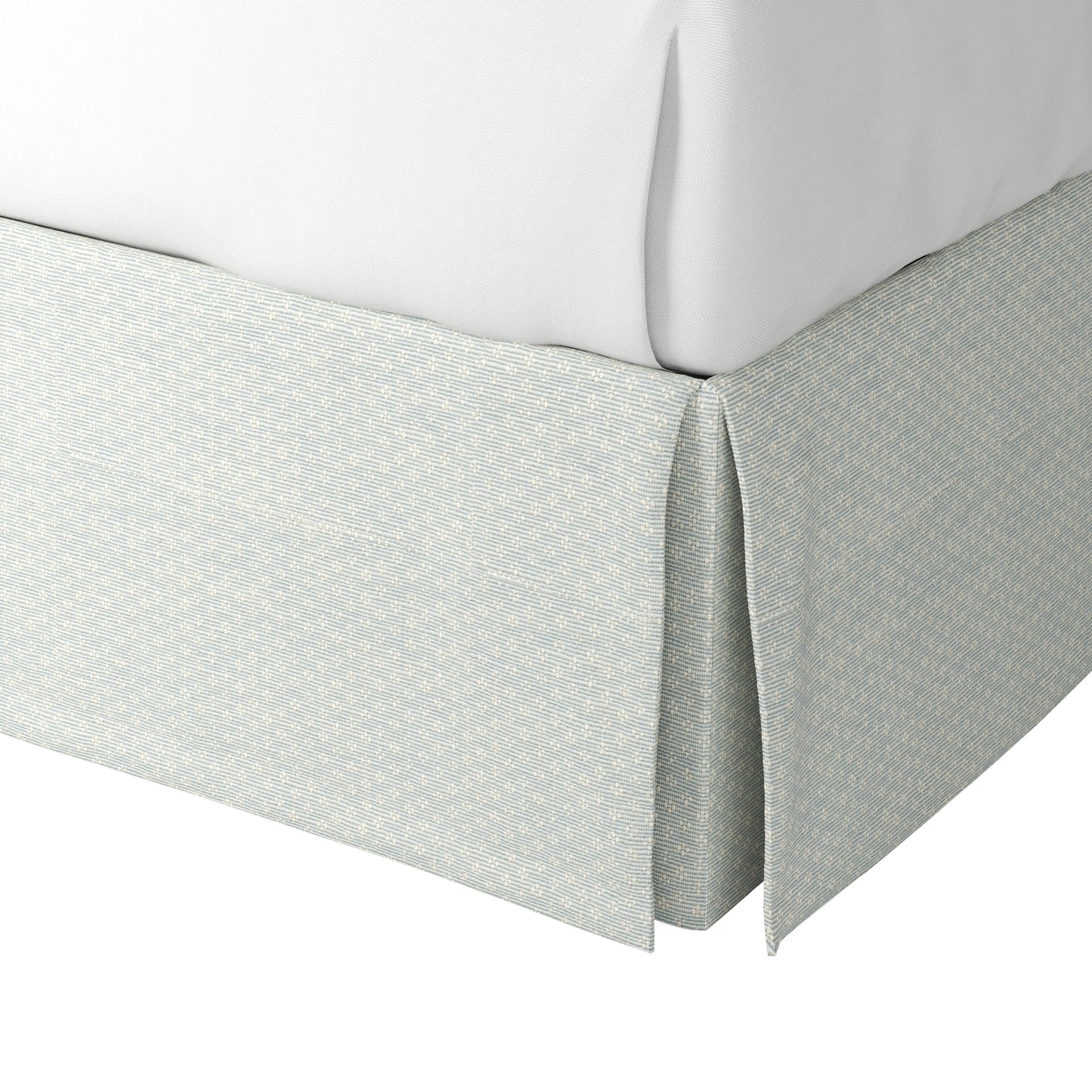 Tailored Bedskirt in Ditsy - Fresh Blue
