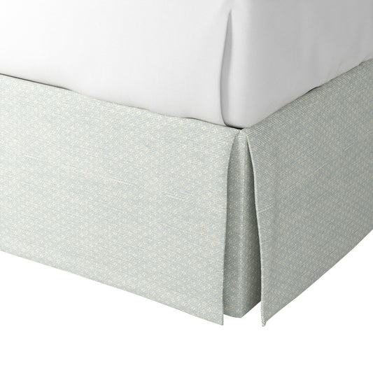 Tailored Bedskirt in Ditsy - Fresh Blue