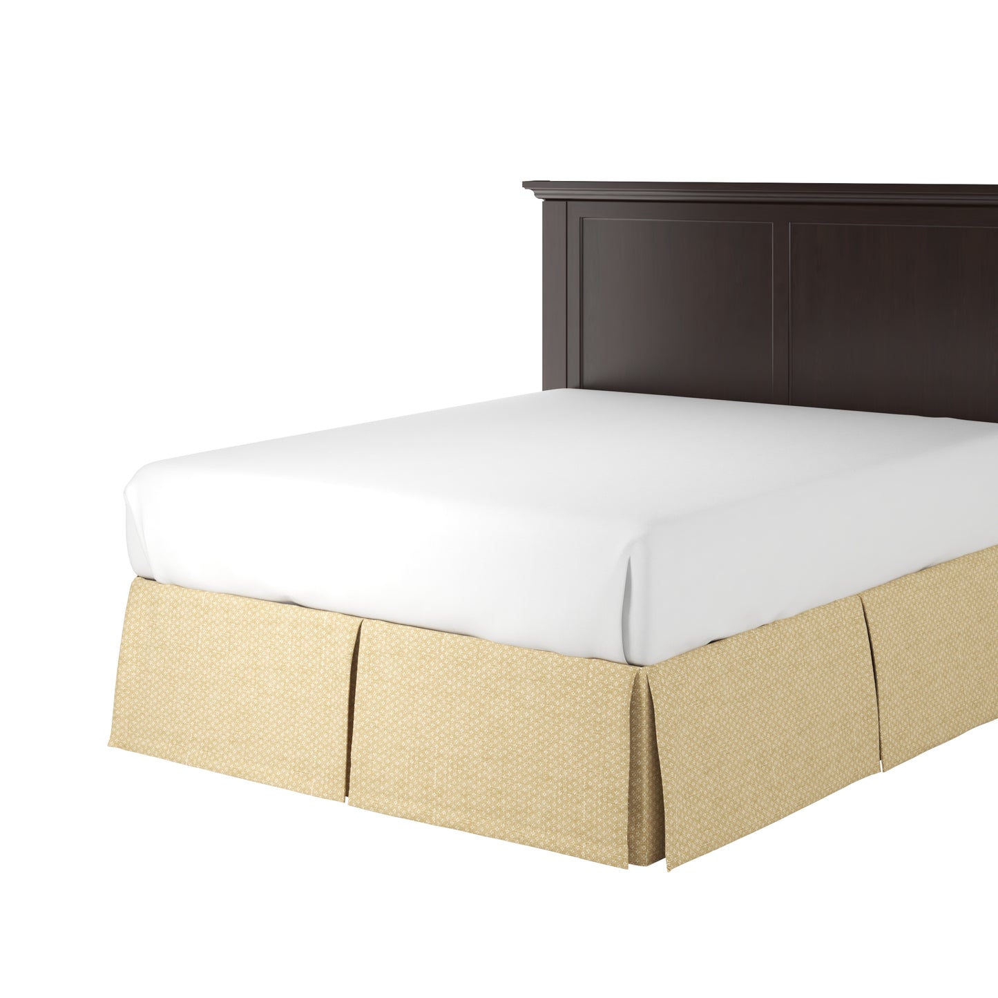 Tailored Bedskirt in Ditsy - Saddle