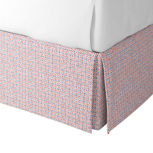 Tailored Bedskirt in Positive Print - Americana