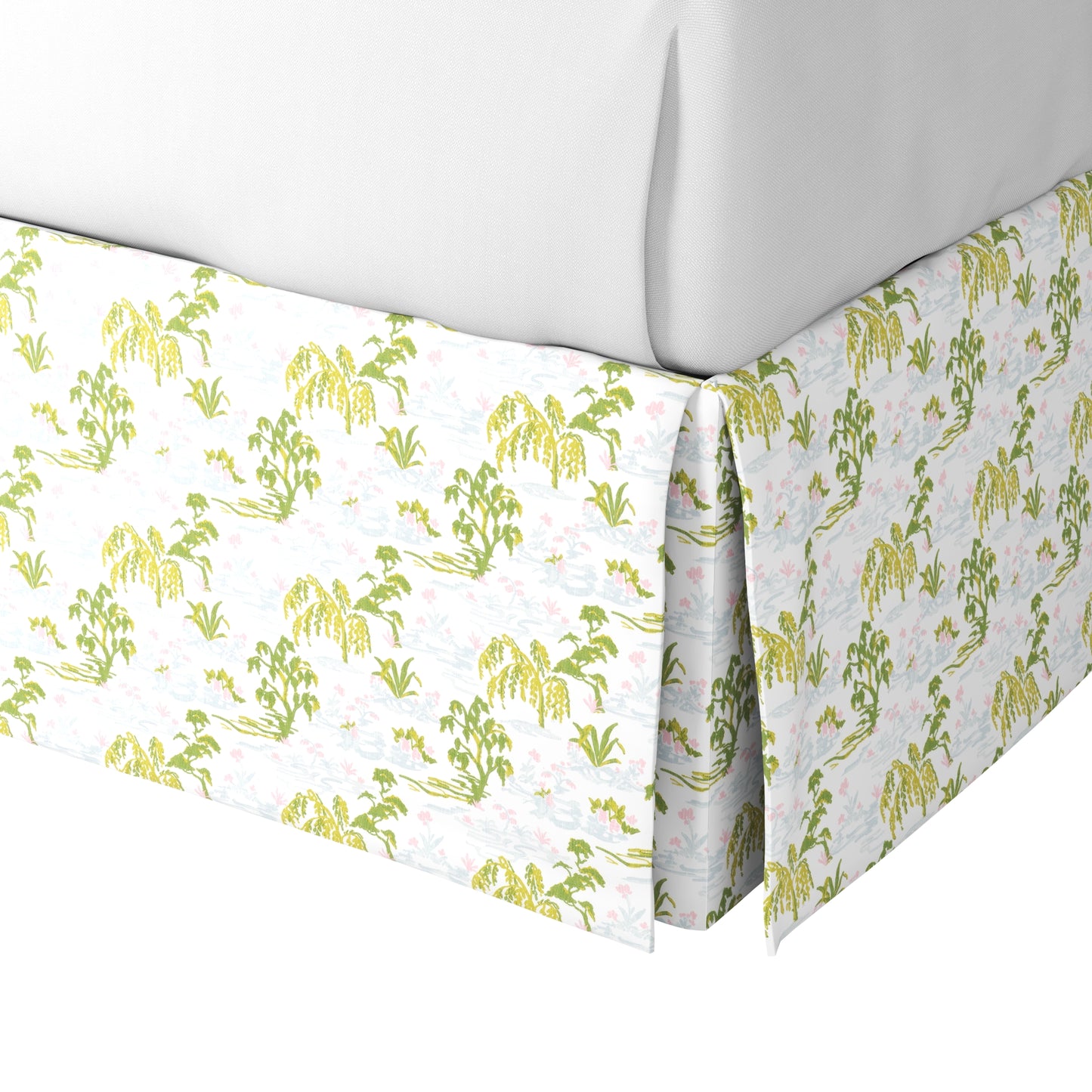 Tailored Bedskirt in Meadow - Willow