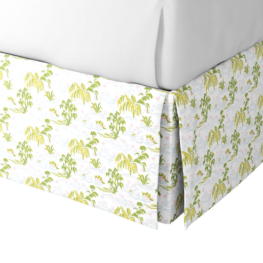 Tailored Bedskirt in Meadow - Willow