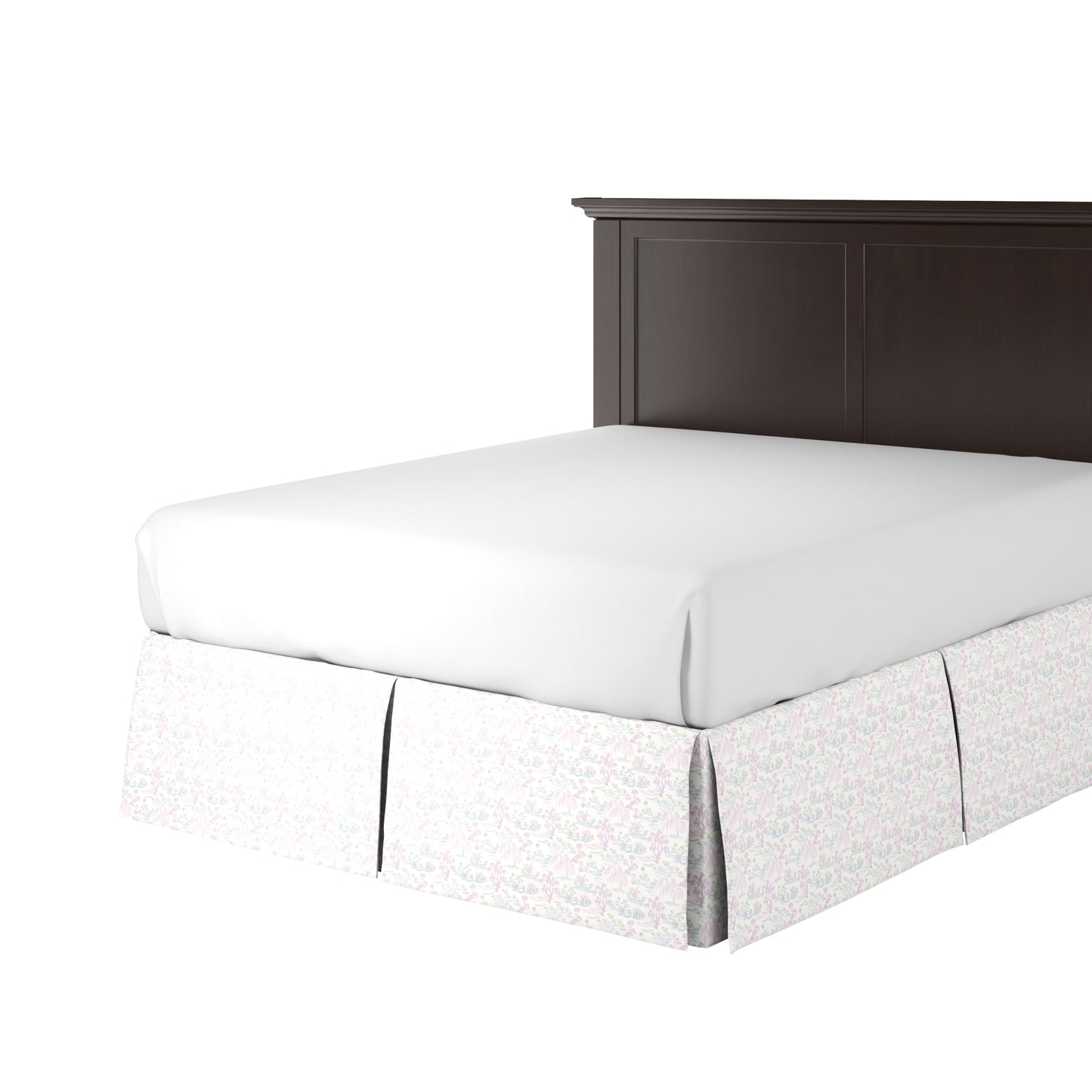 Tailored Bedskirt in Meadow - Lavender