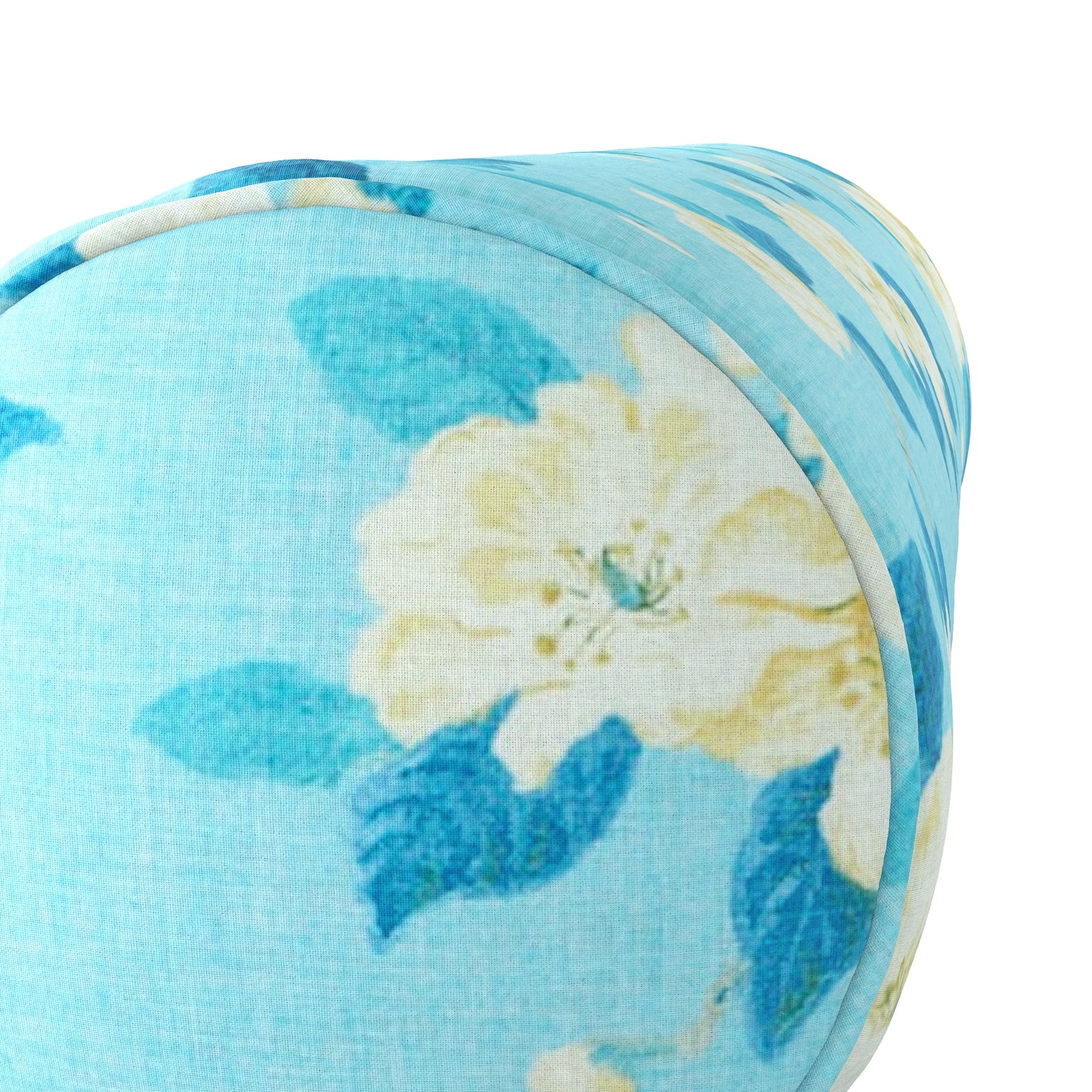 Bolster Pillow in Grandma's Floral - Pale Blue