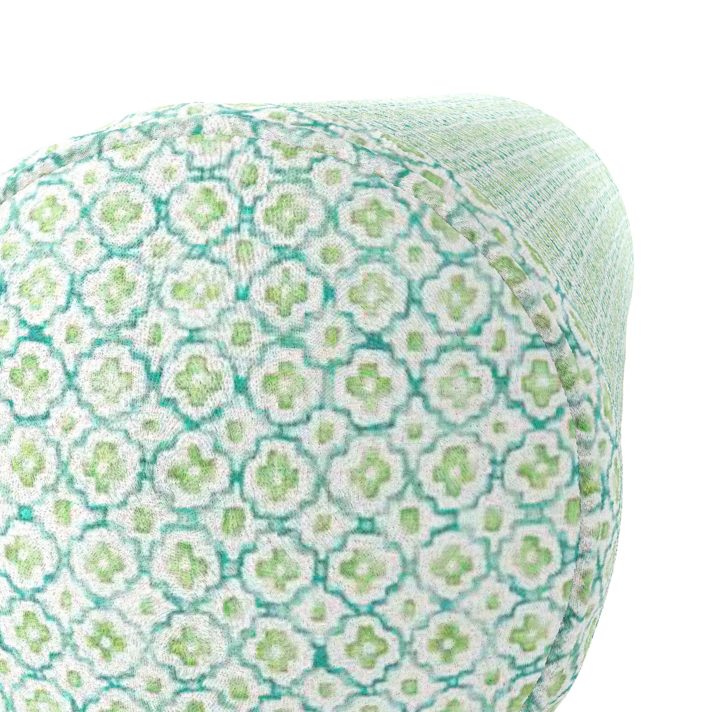 Bolster Pillow in Positive Print - Emerald