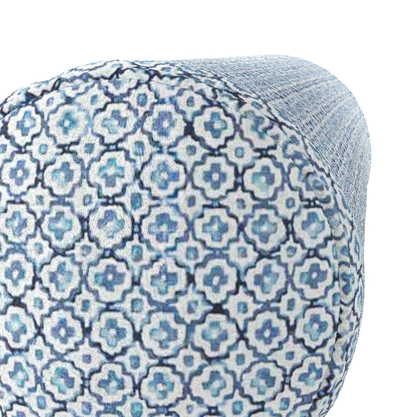 Bolster Pillow in Positive Print - Azure